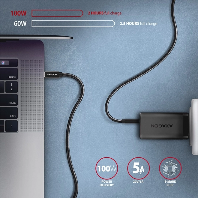 Prémiový USB-C kábel na rýchle nabíjanie a prenos dát