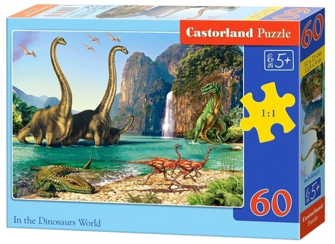 Puzzle svet dinosaurov 60 dielikov Castorland