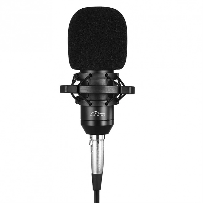 Štúdiový mikrofón s príslušenstvom čierny