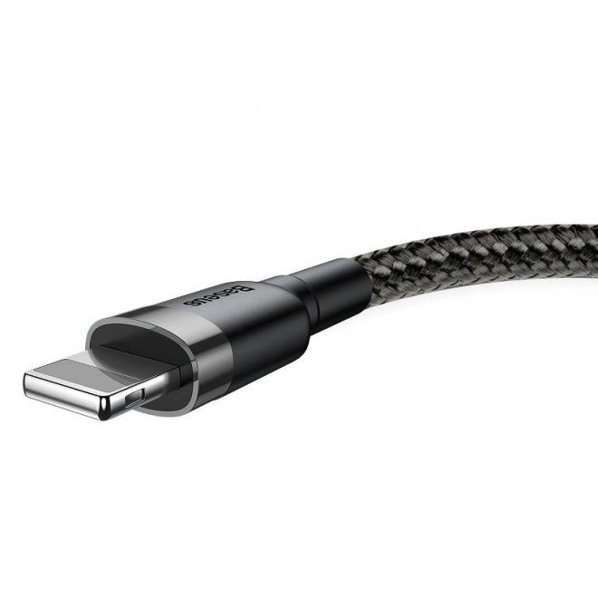 Baseus Cafule Lightning USB kábel 2,4 A 0,5 m šedo-čierny