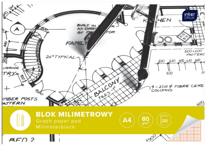 Milimetrový blok A4 - 20 listov