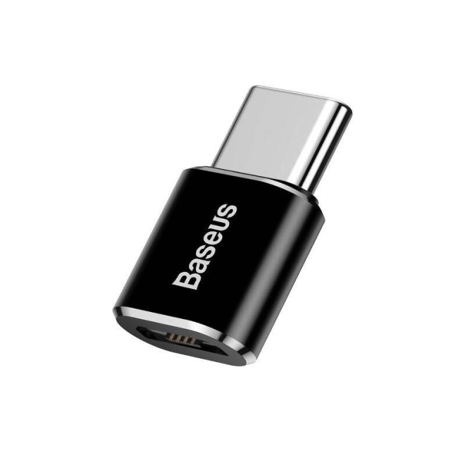 Adaptér Micro USB na USB typu C čierny