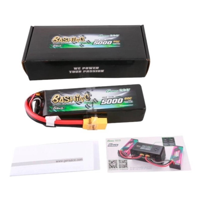 Gens Ace G-Tech 5000mAh 14,8V 4S1P 60C Lipo Akumulátor s XT90