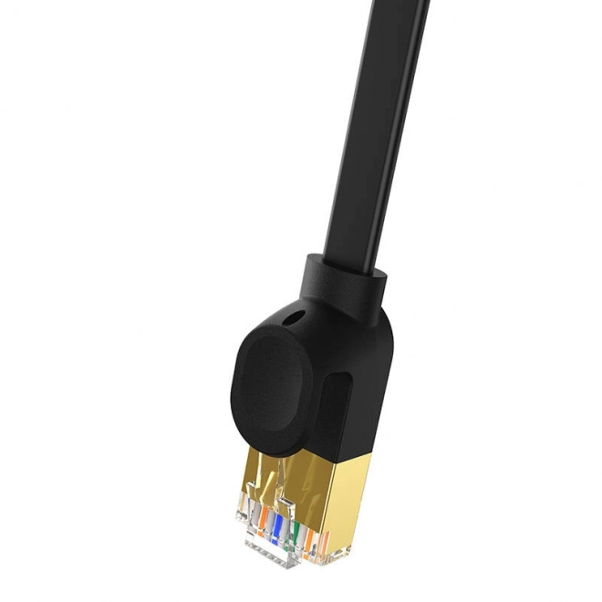 Plochý Ethernet kábel Baseus RJ45 Cat 7 1m čierny