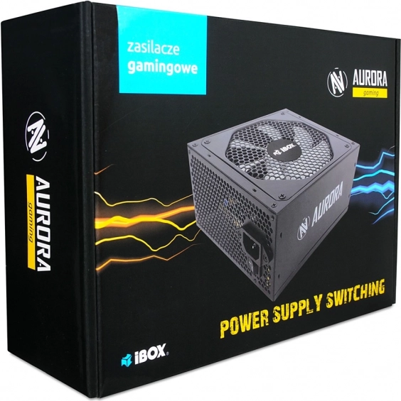 Herný napájací zdroj Aurora 500W so 14cm ventilátorom