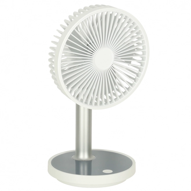 Biely bezdrôtový stolný ventilátor 30 cm