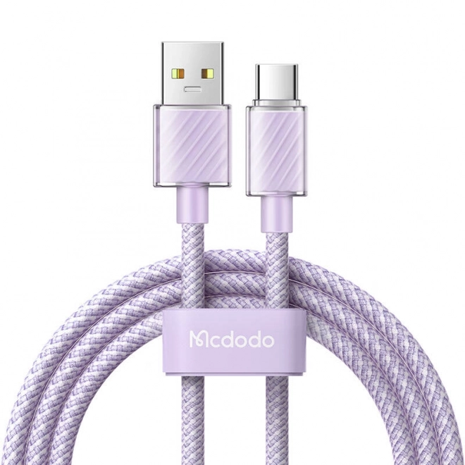 Kábel USB-A na USB-C Mcdodo 100W 2m fialový