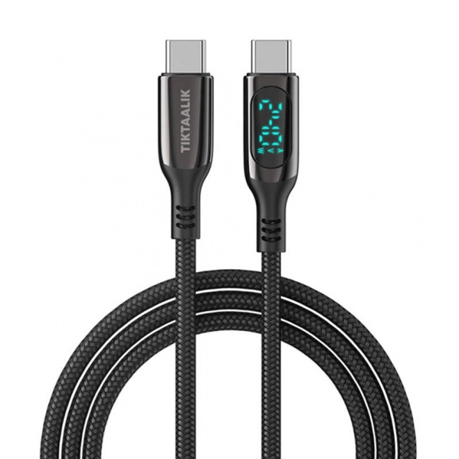 Kabel USB-C na USB-C TIKTAALIK PD 240W, 1,5 m (čierny)