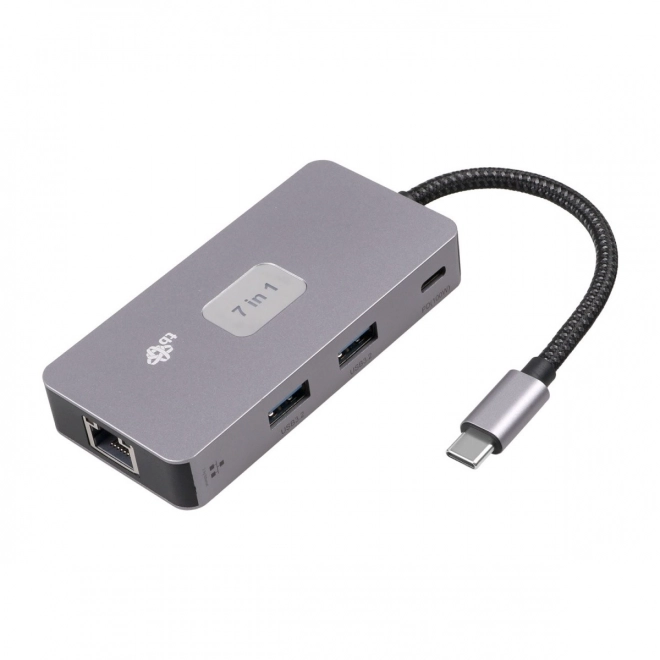 Viacúčelový USB C hub adaptér s HDMI, USB, SD/TF a RJ45