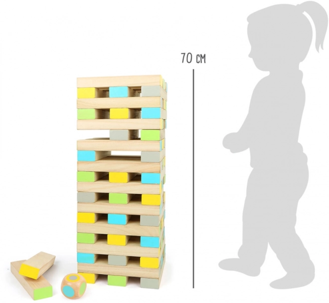 Malá veža Jenga na nohy XXL