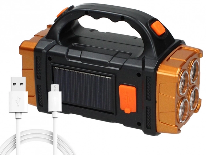Prenosná solárna LED lampa s powerbankou
