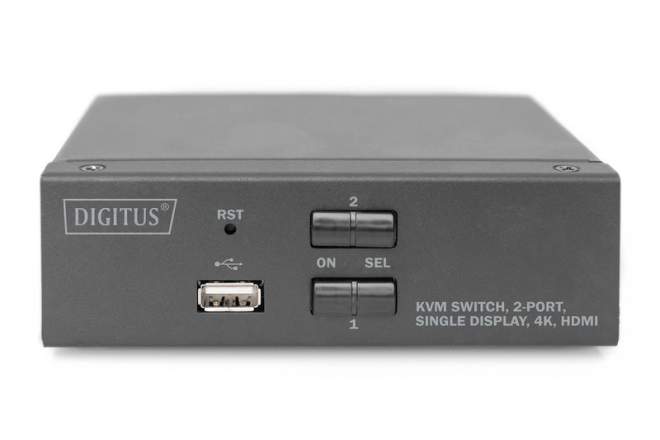 HDMI KVM prepínač 2 porty s rozlíšením 4K