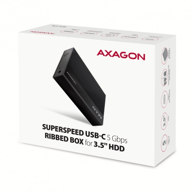 Hliníkové externé puzdro USB 3.2 Gen1 - SATA 6G 3.5"