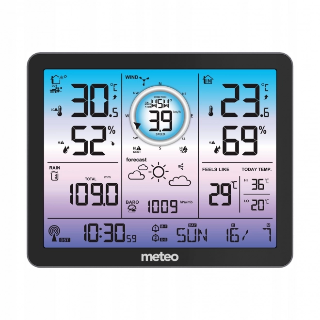 Meteostanica s meračom vetra a zrážok