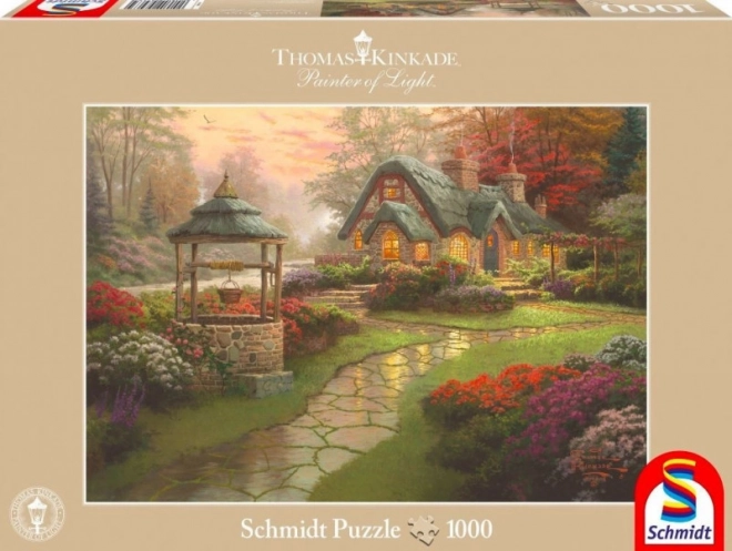 Schmidt puzzle Domeček u studny přání 1000 dílků