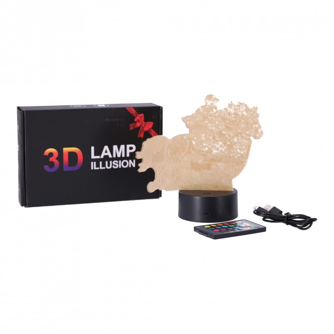 Nočná lampa 3D LED Jazdec