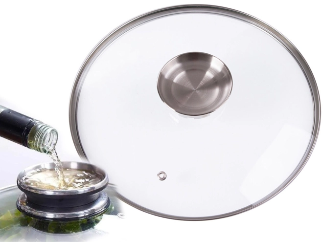 Sklenená pokrievka s ventilom a aromatizérom