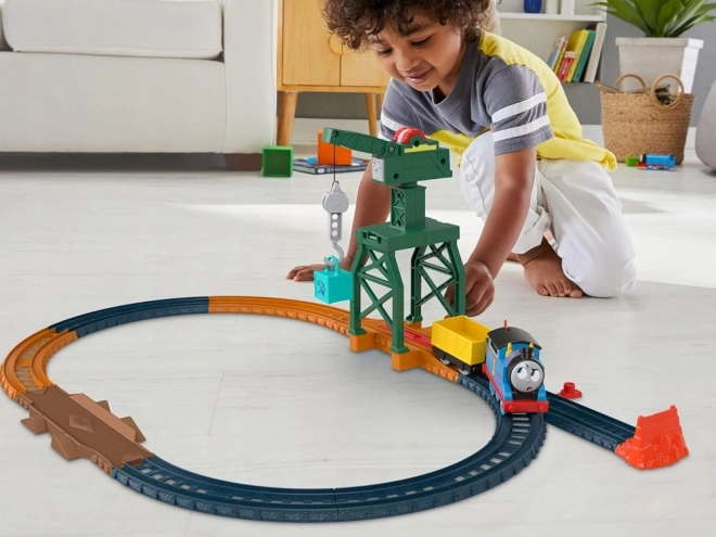 Fisher-Price lokomotíva a žeriav z Toma a priatelia