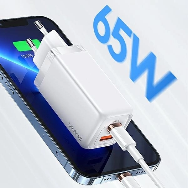 Nabíjačka USAMS T47 USB/ USB-C 65W PD Rýchla