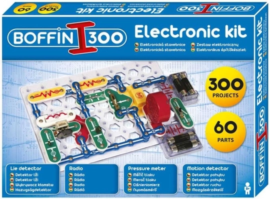 elektronická stavebnica BOFFIN I 300 – 300 projektov pre malých elektrotechnikov