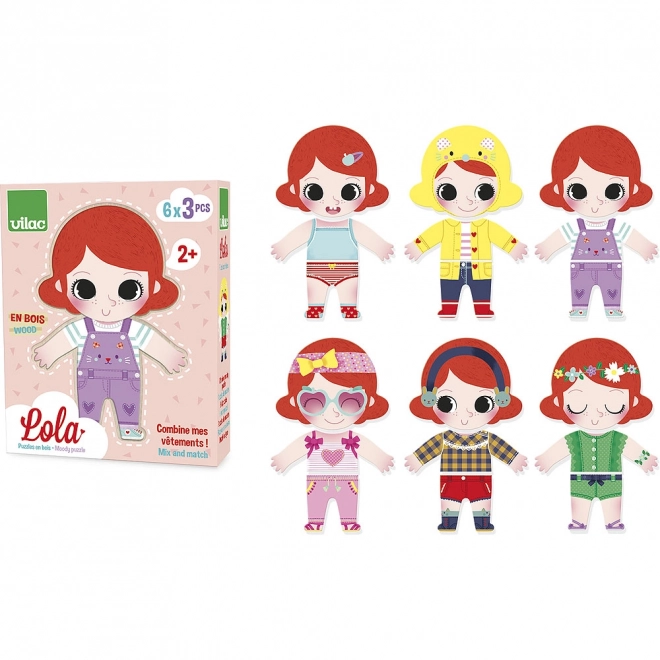 Vilac Obliekacie puzzle Lola