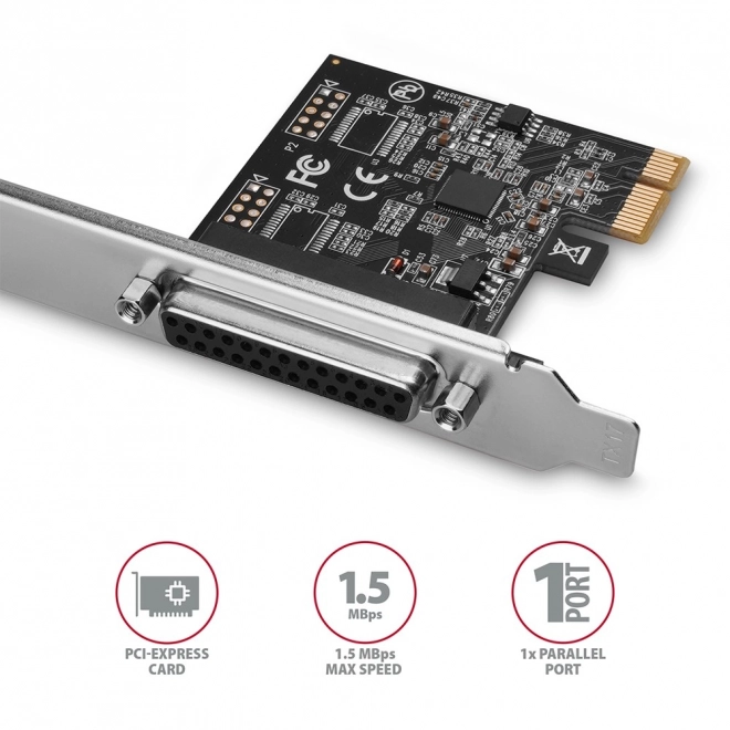 Kontrolér PCIe s paralelným portom DB25
