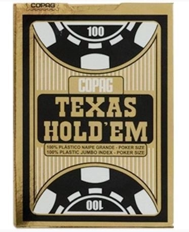 Karty poker Texas Jumbo čierne