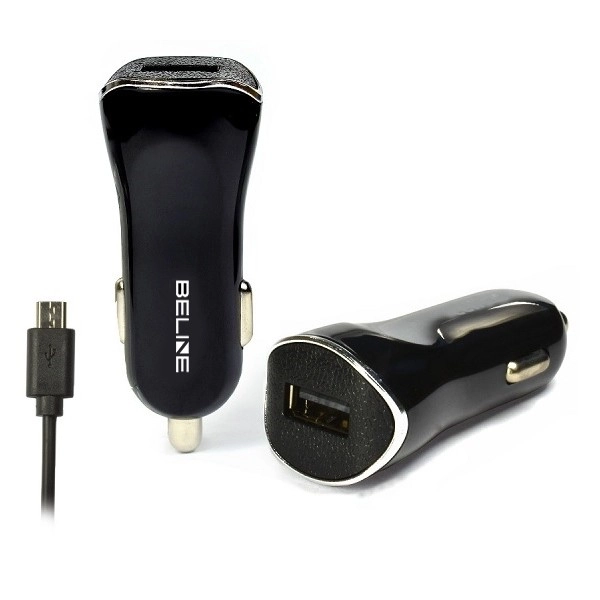 Autonabíjačka USB s microUSB 1A čierna