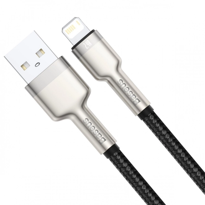 Usb kábel na Lightning Baseus Cafule 2,4A, 2m čierny