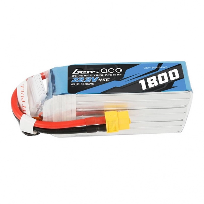 LiPo batéria 1800mAh 22.2V 45C Gens Ace XT60