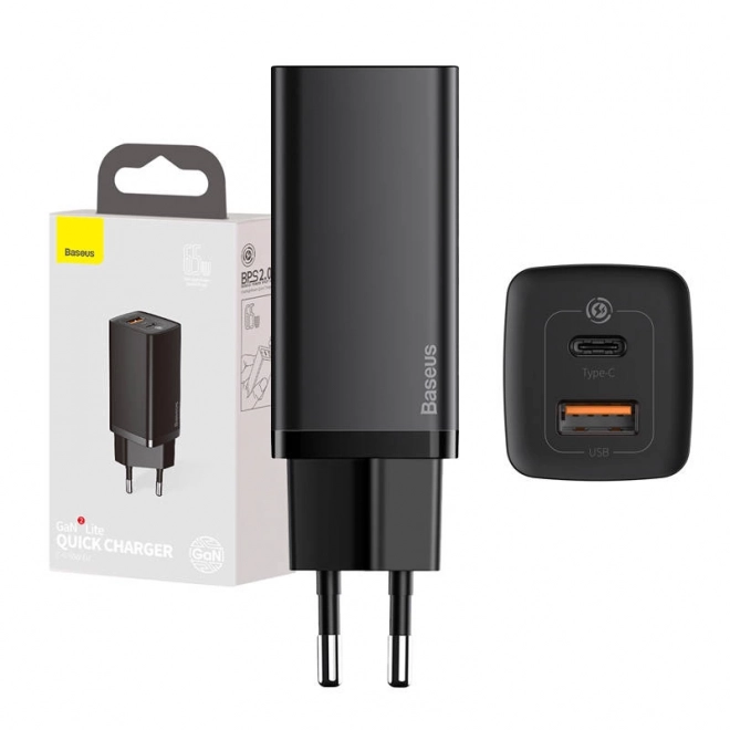 Rýchla cestovná nabíjačka Baseus GaN2 Lite USB C 65W