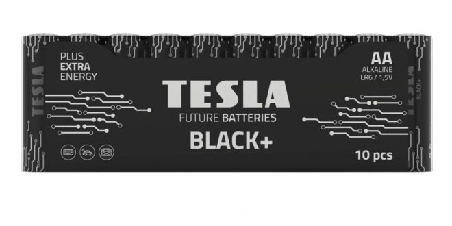 Alkalická batéria Tesla Black+ LR6 1.5V 10 ks