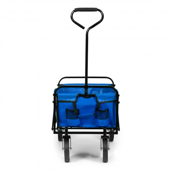 Skladací transportný vozík na pláž a záhradu 70kg modrý