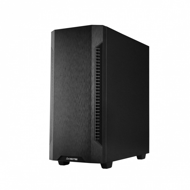 Elegantná Mid Tower počítačová skrinka čierna