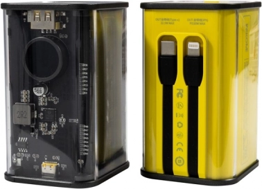 Powerbanka WEKOME 20000 mAh s vstavanými káblami USB‑C a Lightning, PD 20 W a QC 3.0 22,5 W