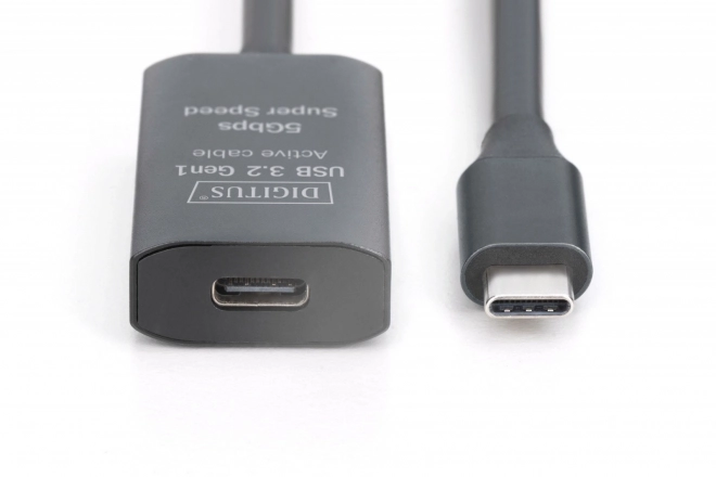 Aktívny predlžovací kábel USB-C - USB-C, USB 3.2 Gen1, 10m
