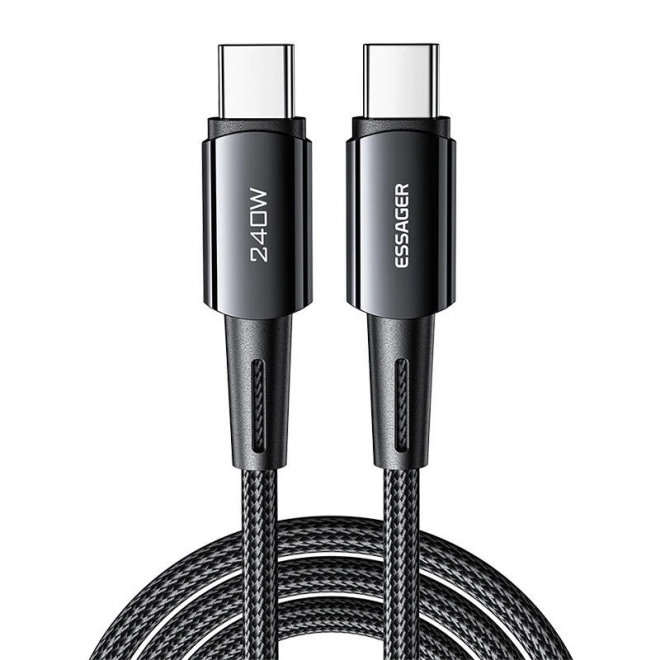 Kábel USB-C na USB-C 240W 2m čierny