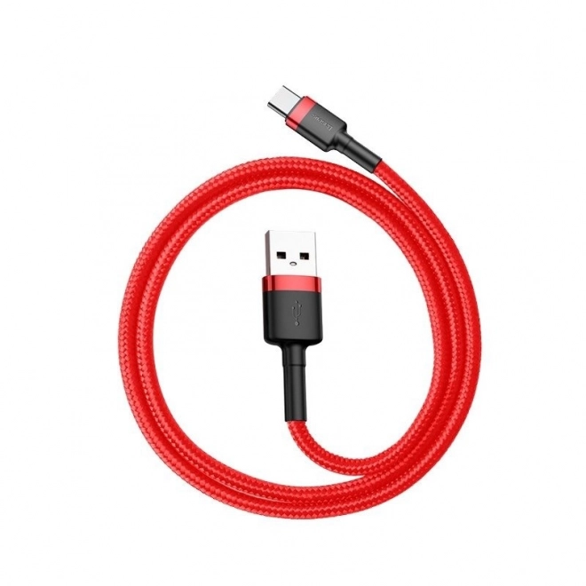 Kábel Baseus Cafule USB-C 2A 2m červený