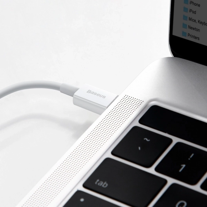 USB-C na Lightning kábel Baseus Superior, 20W, PD, 2m, biely