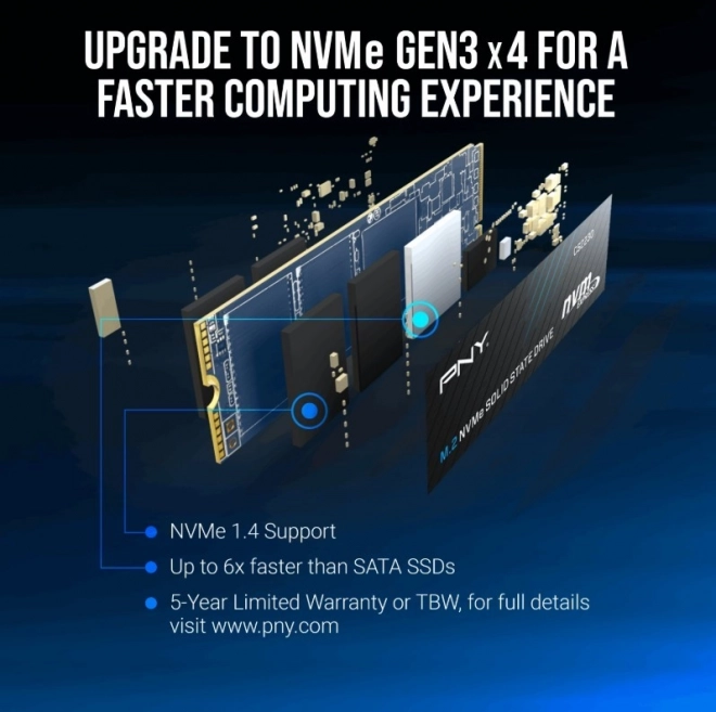 Pevný disk PNY CS2230 2TB NVMe SSD