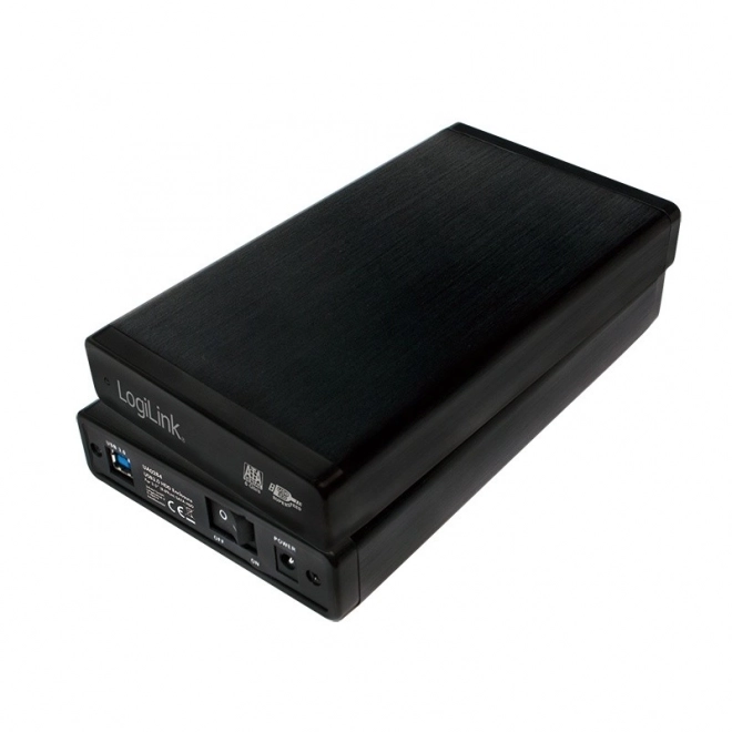 Vonkajší kryt HDD 3,5 palca, SATA, USB 3.0, čierny hliník