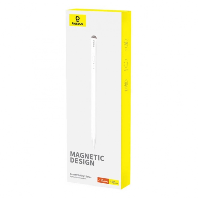 Stylus Baseus Smooth Writing Series s LED indikátormi (biely)