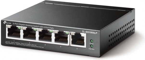 Prepínač TP-Link SG1005LP 5portový Gigabitový PoE+