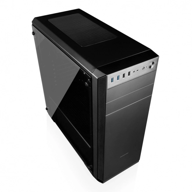 Skriňa pre PC Oberon Glass čierna