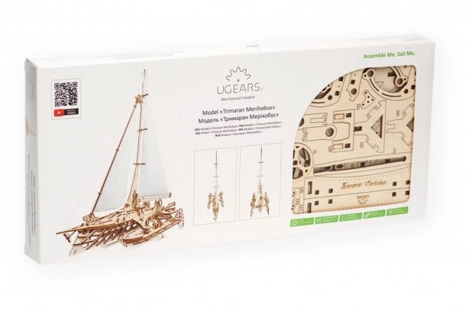 3D puzzle loď Trimaran Merihobus od Ugears