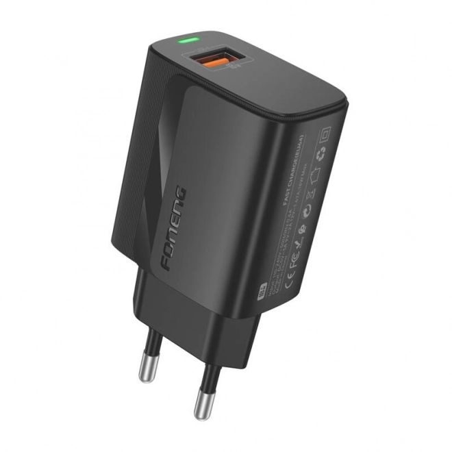 Nabíjačka Foneng USB-A čierna
