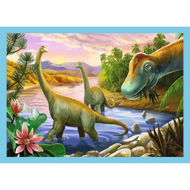 Výnimočné Dinosaure Puzzle 4v1