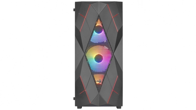 Obudova čierna mid tower RGB
