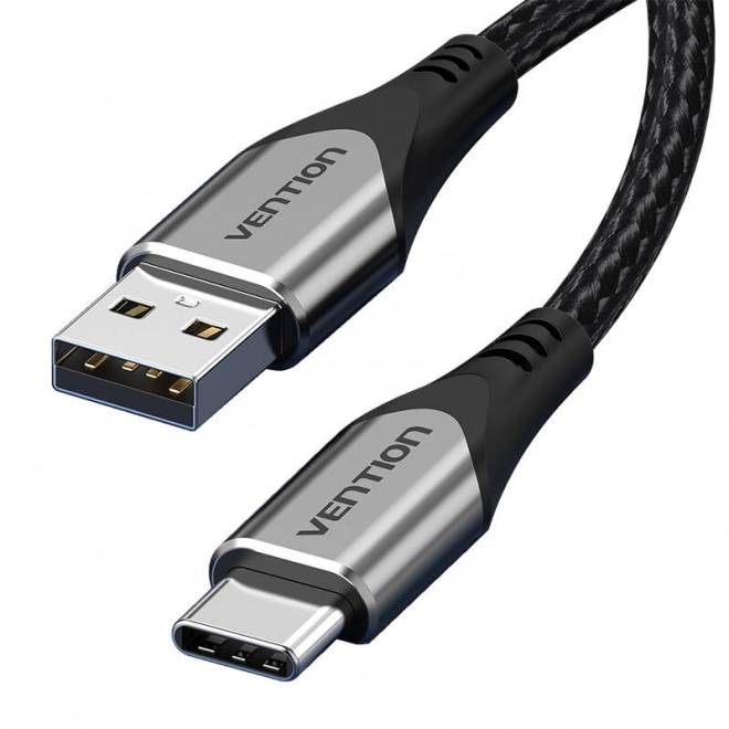 Usb kábel 2.0 A na USB-C Vention 3A 3m sivý