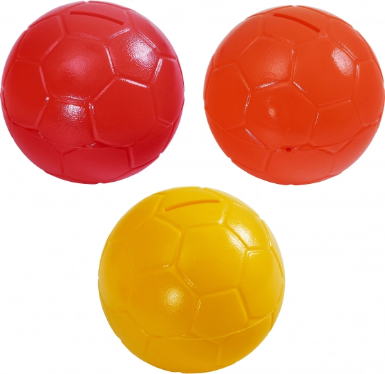 Pokladnička loptu Tango plast 11 cm, 2 farby